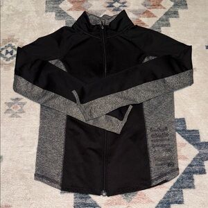 Justice Black and Gray Kids Jacket
